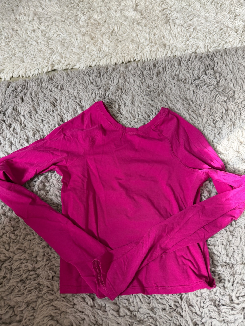 Bright Fuchsia Long Sleeve Top